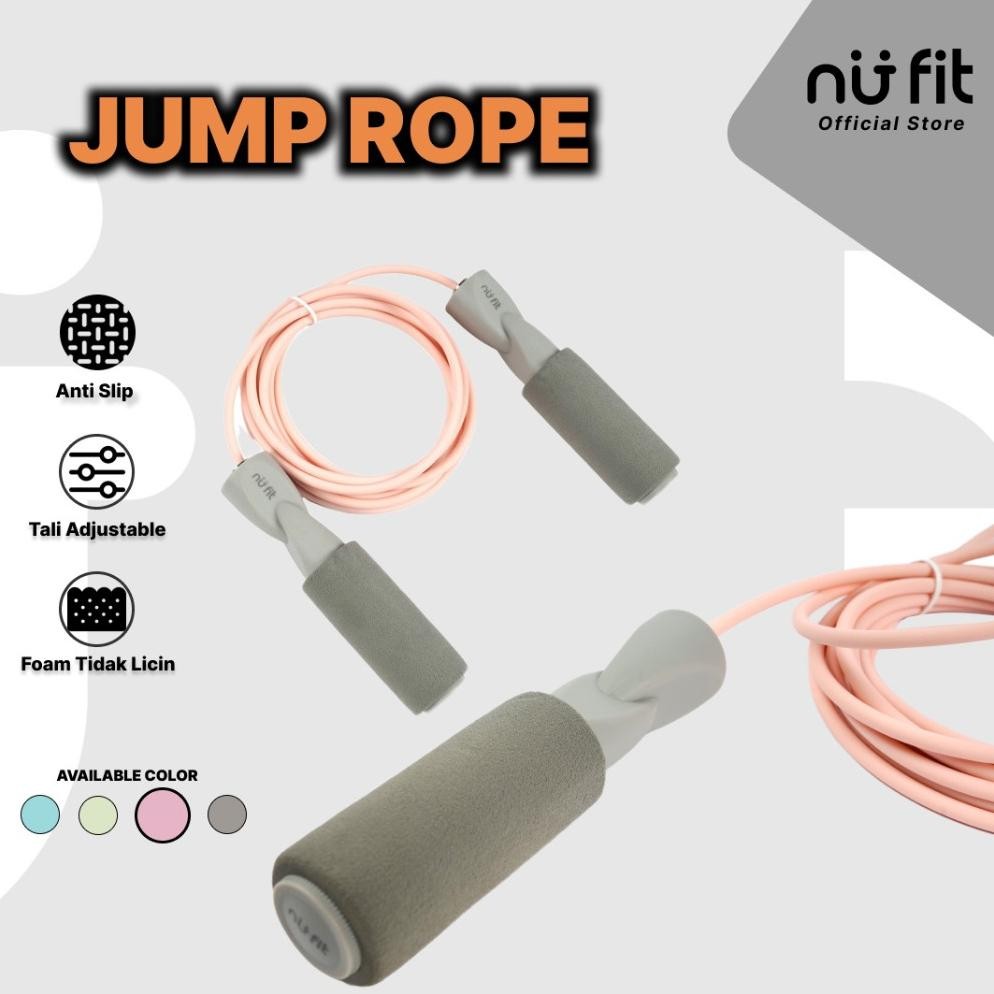 NU FIT Tali Skipping Skipping Premium Skipping jump Lompat Tali Foam Jump Rope Skipping Rope Tali Sk