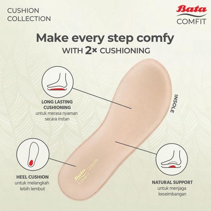 BATA COMFIT - ARROW SHOES "Comfit Cushion" Sepatu Formal Pria - Pantofel, Kerja, Hitam