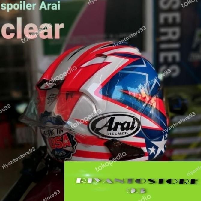 spoiler helm arai racing gp pad arai rx7x ram 4 scoot tsr arc rr5 Motorcycle Original