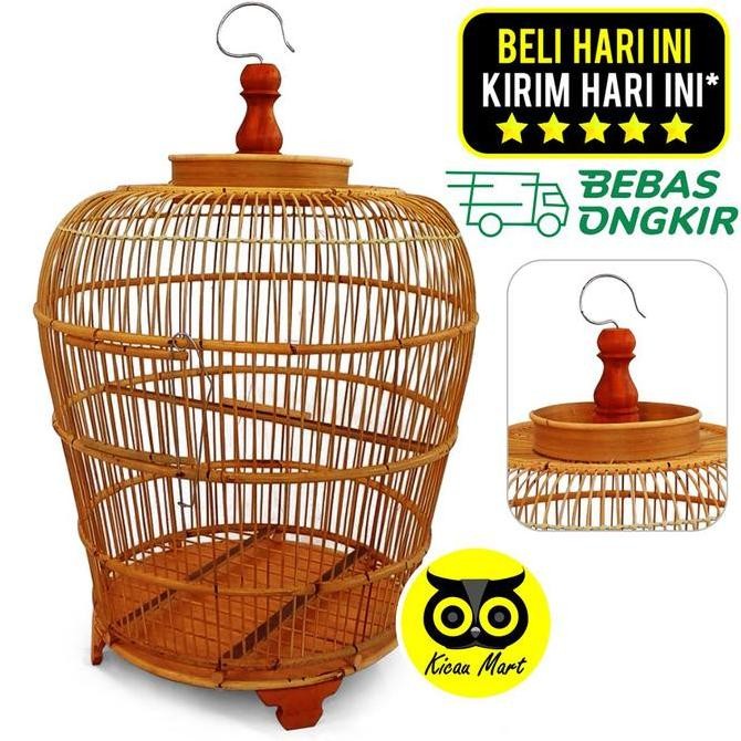 Buruan serbu] KICAU MART Sangkar Burung Perkutut Polos Polosan Alusan Kandang Perkutut Bambu Rotan S