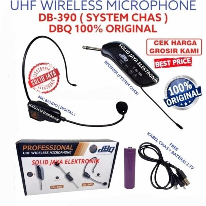 Mic Wireless Dbq Db390 Model Bando Berkualitas