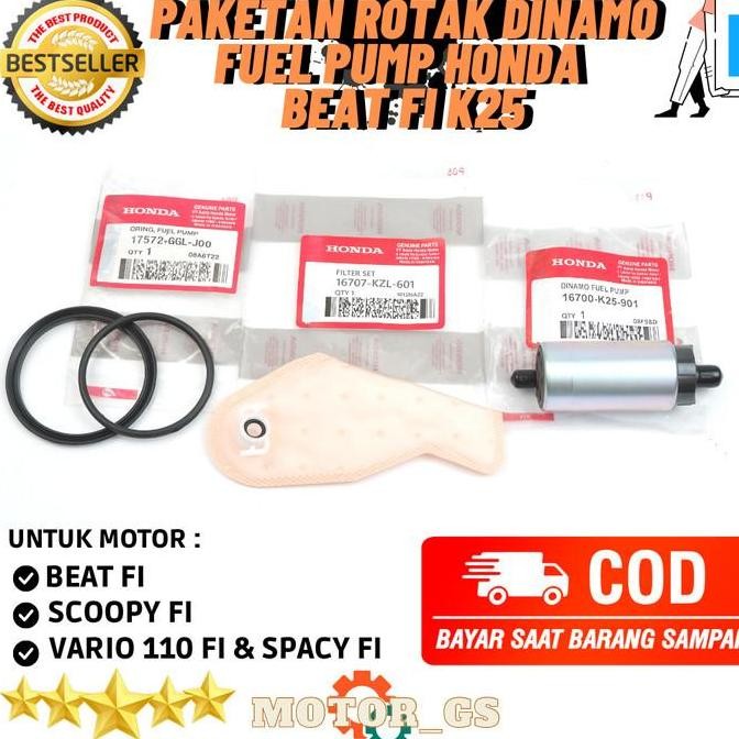 Paketan Rotak Set Filter Dan Oring Fuel Pump Honda Beat Fi & Scoopy Fi