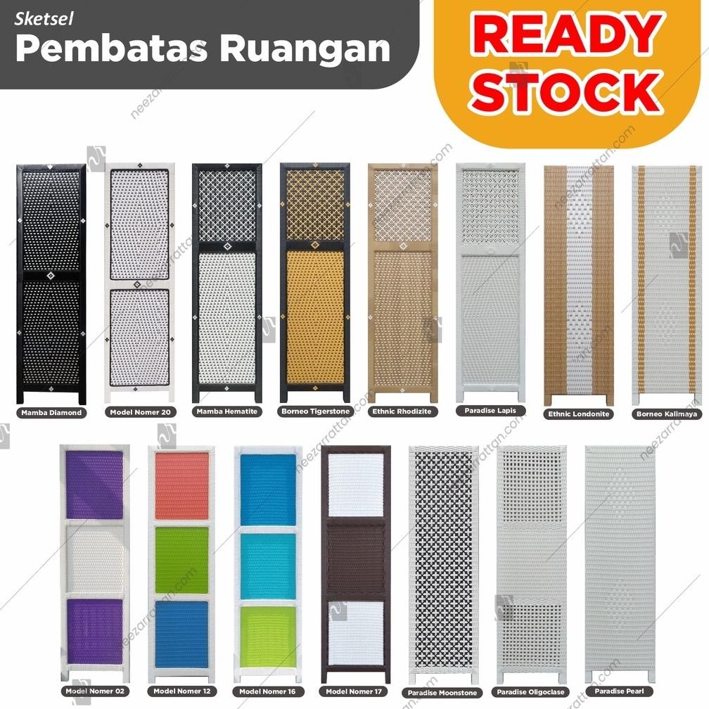 READY STOCK terlaris MURAH Sketsel Rotan, Pembatas penyekat Partisi Ruangan kantor ruang tamu