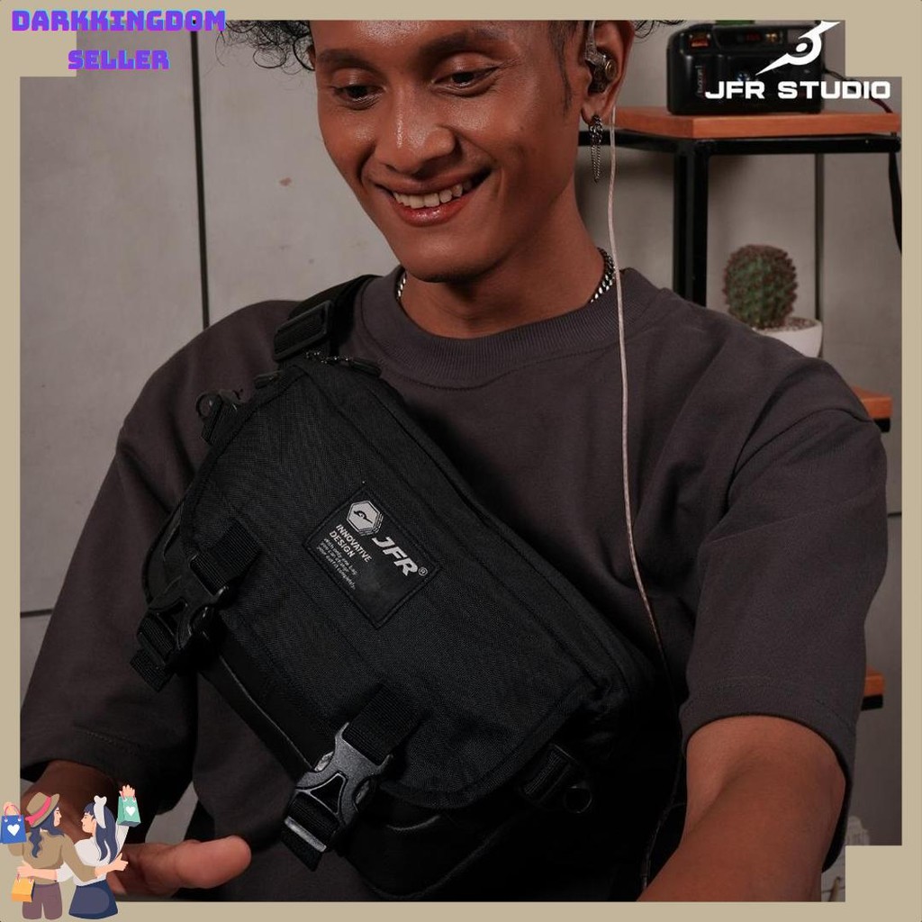 UNIK Tas Pinggang Pria Waistbag Bahan Polyester JT11