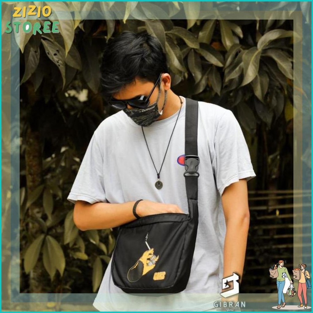 UNIK Tas selempang pria murah Sling bag cowok distro anti air waterproof Original SlingBag Wanita Ba