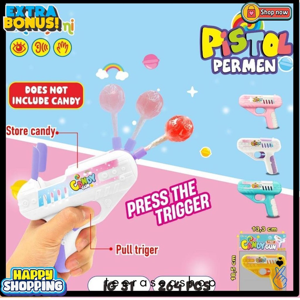 Diskon Kemerdekaan Mainan Anak Mainan Permen Ig 31 / Mainan Pistol Permen / Mainan Anak Anak