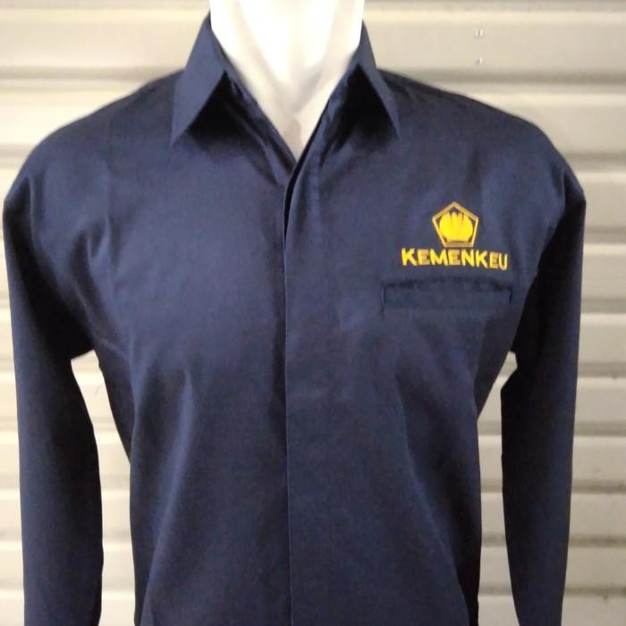 Kemeja / Seragam Kemenkeu Biru Nevy Uk. Xxxl