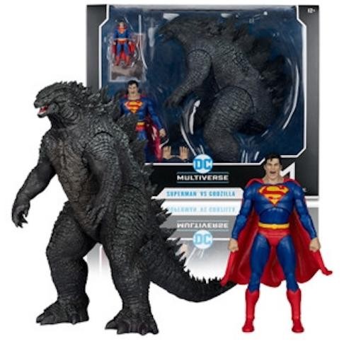 PROMO SPECIAL PROMO  MCFARLANE TOYS SUPERMAN VS. GODZILLA (JUSTICE LEAGUE VS. GODZILLA VS. KONG)