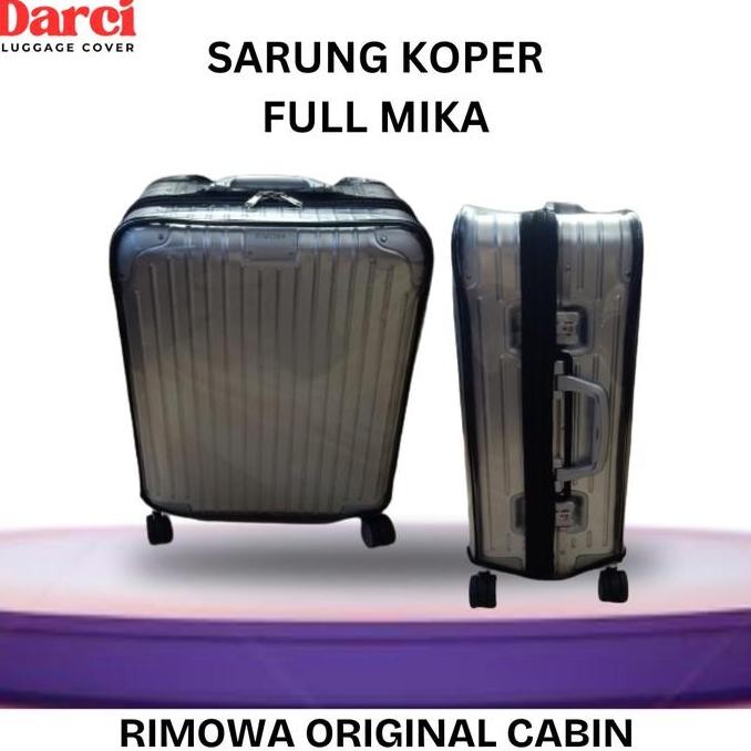 TERBARU - Luggage Cover Pelindung Sarung Koper Mika Tebal Anti Gores Untuk Rimowa Original Cabin