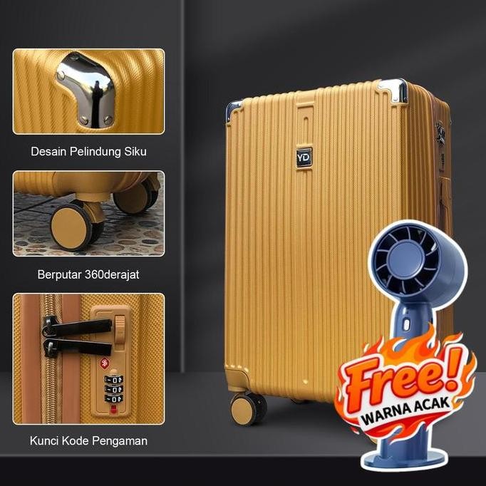 KOPER 2037 UKURAN 20 INCH KABIN SIZE BAHAN FIBER KUALITAS PREMIUM