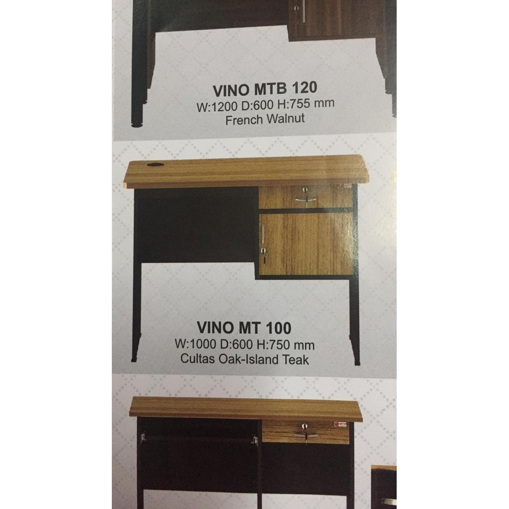 TERBARU - Meja Kerja / Meja Staff / Meja Kantor Activ Vino MT100