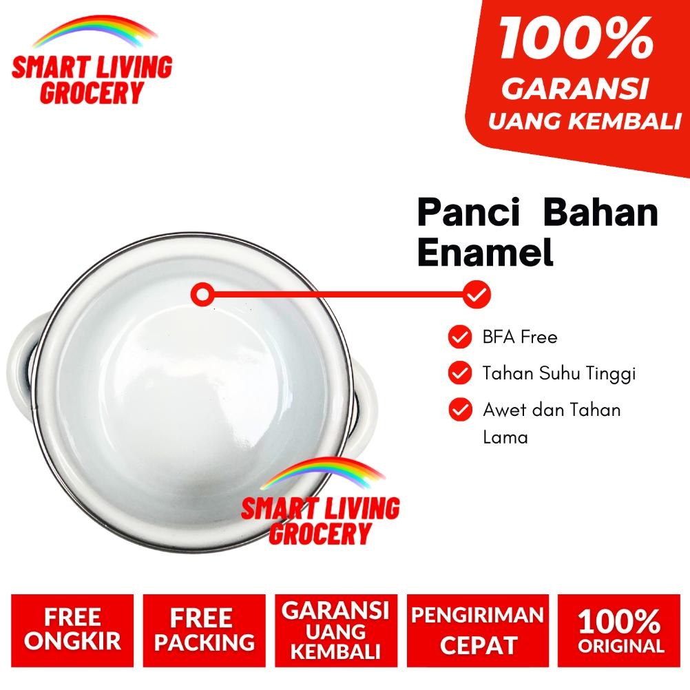 Big Sale - PANCI KUAH ENAMEL UNIK KECIL 12 CM ALAT MEMASAK MASAK WAJAN Pan PANCI KUAH SET PERALATAN 