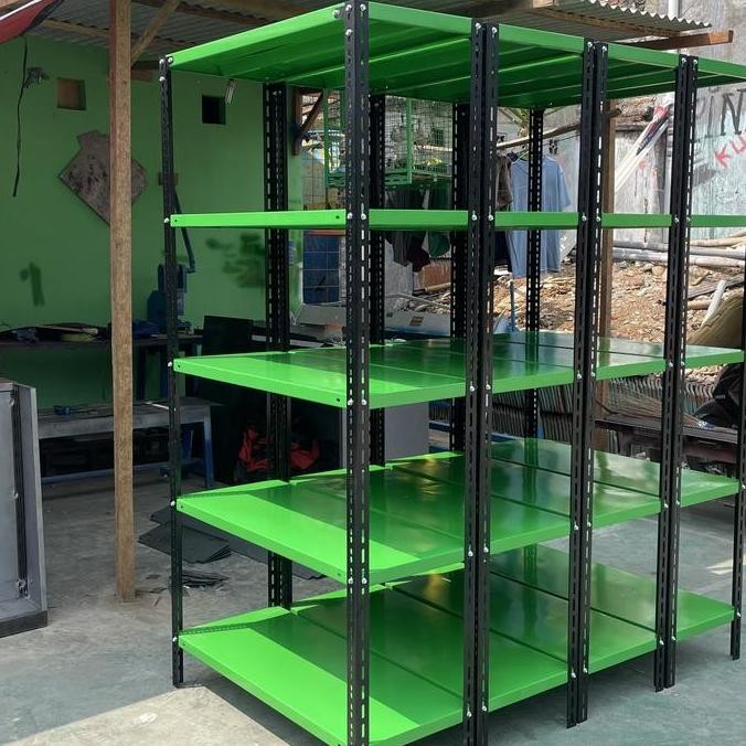 rak besi siku 40x100x200 5 susun