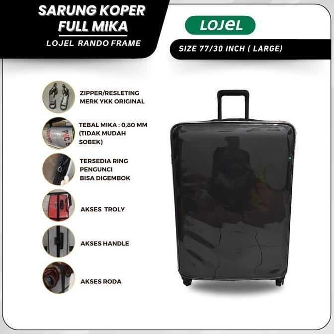 TERBARU - Sarung Koper Fullmika Khusus Lojel Rando Frame 77/30 inch (Large)