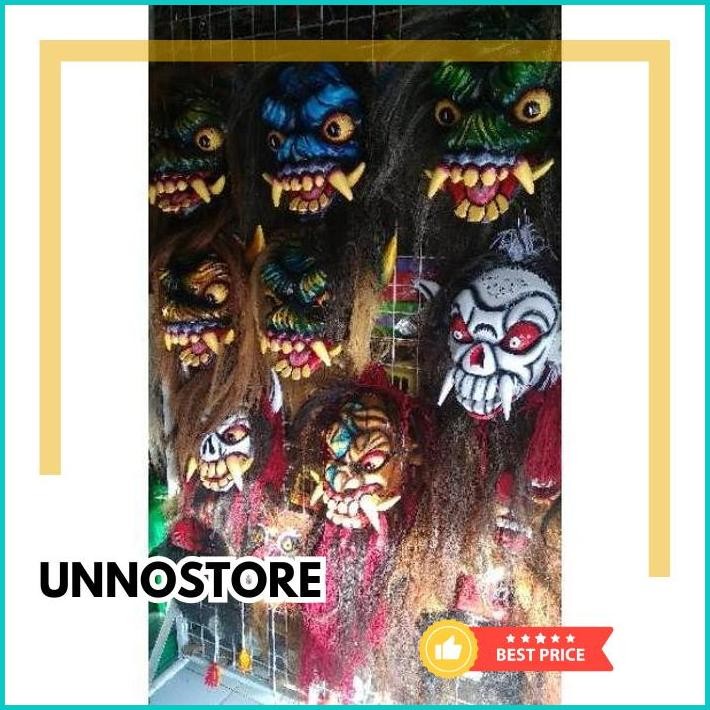 COD GEDRUKAN TOPENG MOSTER GEDRUK /TOPENG SPON MAINAN GIGI KAYU SERAM /TOPENG GERDUK