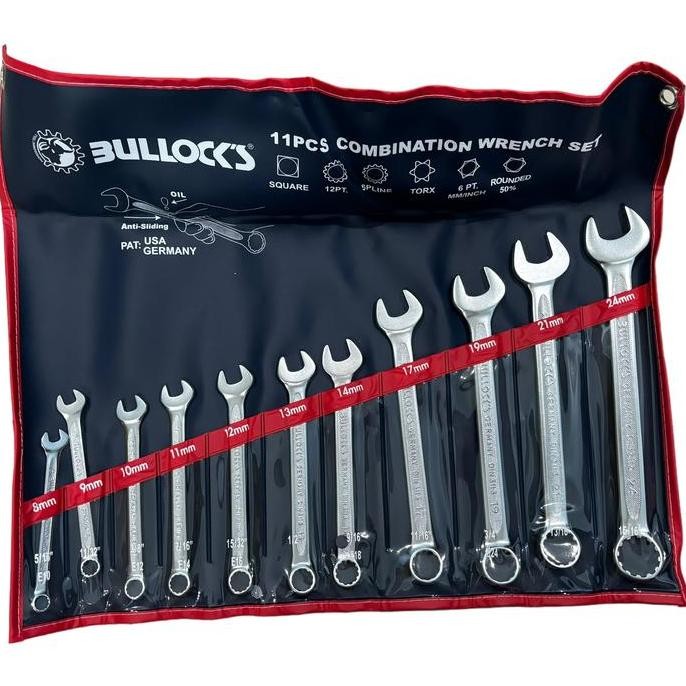 Kunci Ring Pas Bullocks 11 pcs/Bullocks 11 pcs Combination Wrench Set