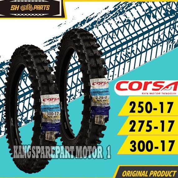 BAN LUAR CORSA MT CCROSS  250-17 / 275-17 / 300-17 - BAN RING 17 TUBETYPE NON TUBLESS