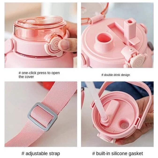 Botol Minum Anak Karakter Beruag / Botol Minum Beruang Viral 1100 Ml / Beruang/Borol Beruang / Botol