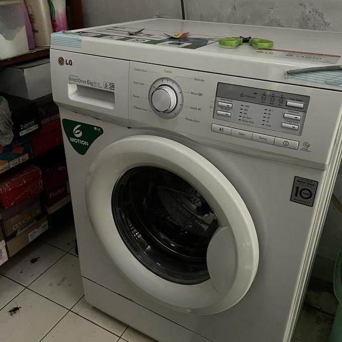 mesin cuci LG front loading 6 kg bekas