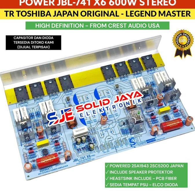 Kit Power Amplifier For Jbl-741 X6 Power Hi Fi Hi-Fi Amplifier Stereo 600W 600 Watt W Jbl741 X6 Jbl7
