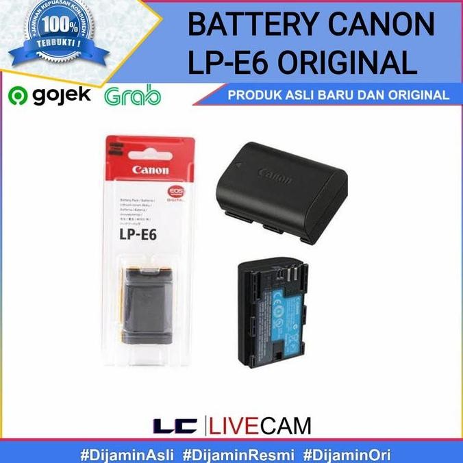 Baterry Canon Lp-E6 / Baterai Canon Lp-E6 / Baterai Kamera Canon Lp-E6