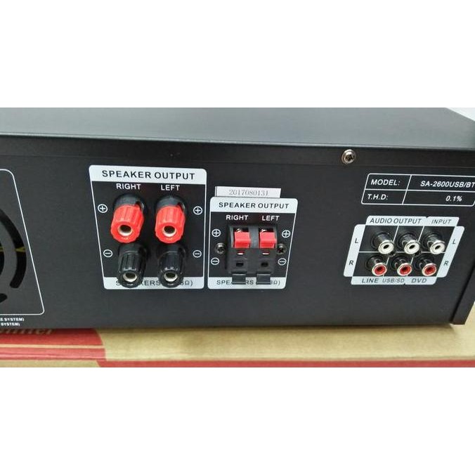 Power Amplifier Digital Stereo Weston Sa-2600Usb/Bt Bluetooth