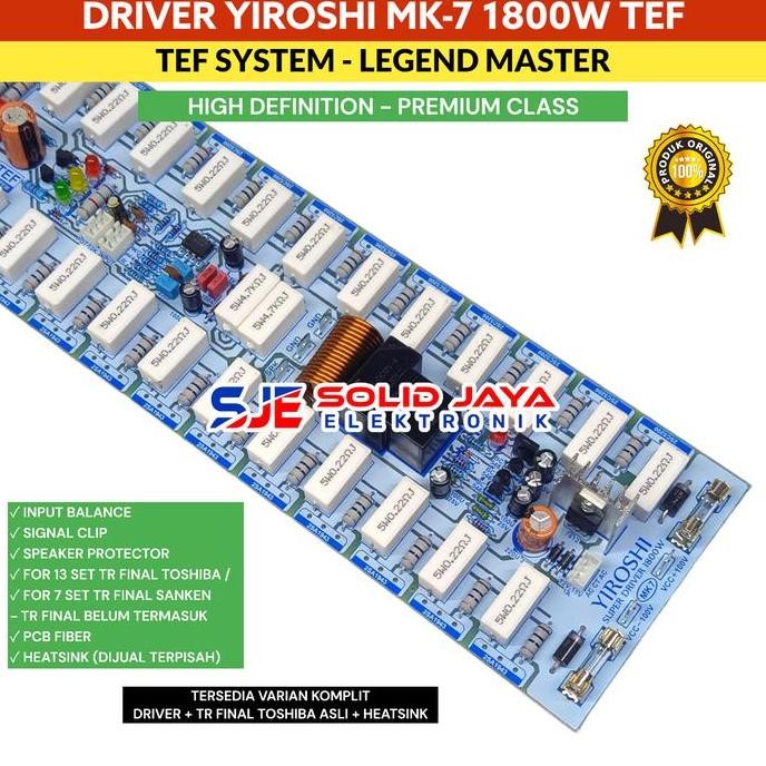 Kit Driver Profesional Amplifier Yiroshi Mk7 Mk 7 Legend Master