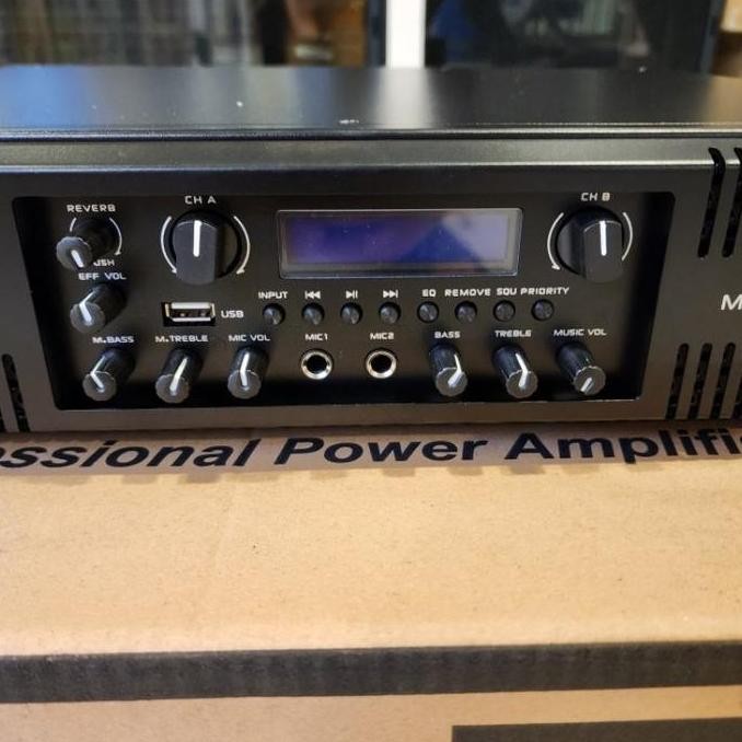 Professional Power Amplifier Megavox Ma - 2005N 4000 Watt Usb Mp3 Bluetooth