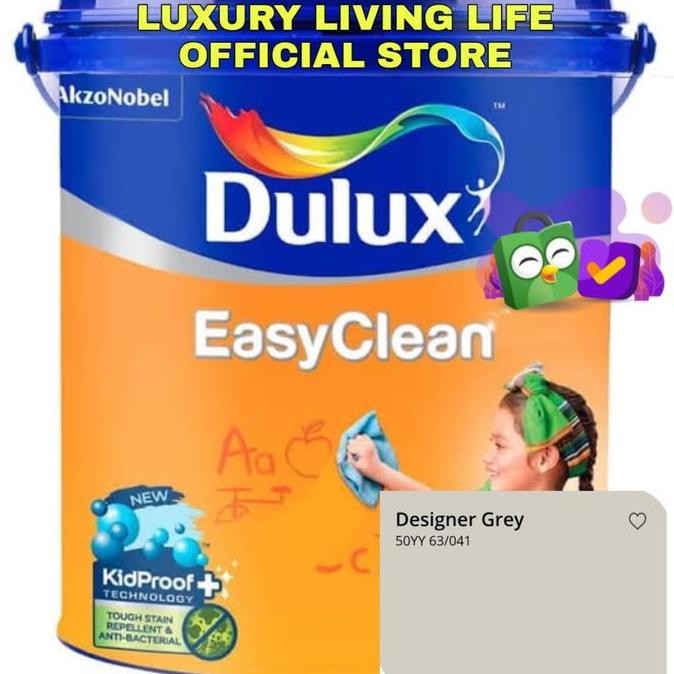 Dulux Easy Clean Designer Grey 2,5L Gallon Tinting Css