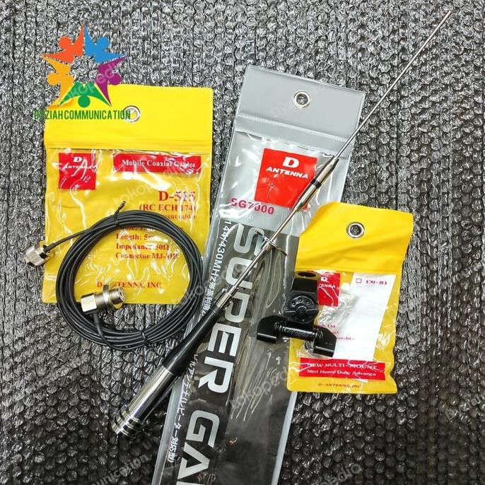TERBARU - PAKET ANTENA RIG MOBIL SG-7000 DUAL BAND