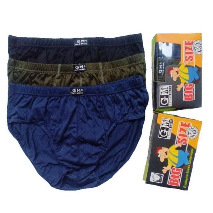 Promo PROMO ISI 3 PCS CD Pria BIG SIZE GM 41012 XXL-XXXXL COD