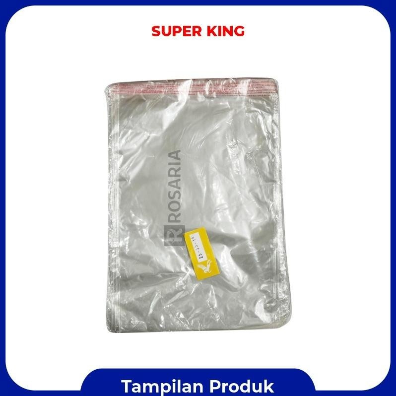 Opp 25X35 Kantong Plastik Kemasan Bening Seal Lem Baju Kaos Baru
