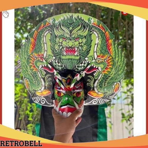 Promo Ready Promo  Barongan |Barongan Versi Devil Kayu Bonus Kemul Panjang Mahkota Tinggal Pakai Uku