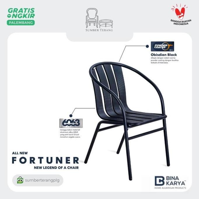 TERBARU - Kursi Santai Kursi Cafe Kursi Teras Aluminium Bina Karya Fortuner
