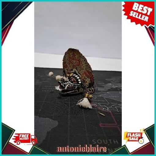 Barongan Devil Putih Telon Gantungan Kunci Unik Sungut BR -08