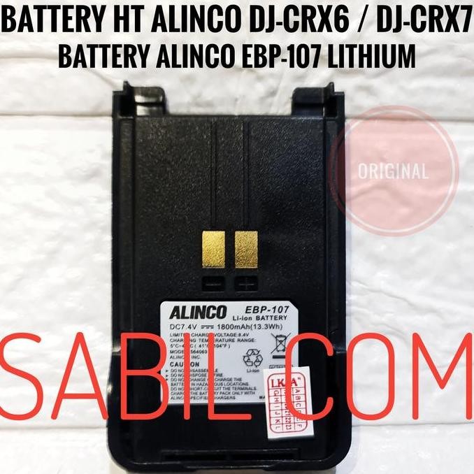 BEBAS ONGKIR - BATRE HT ALINCO CRX7 DJ CRX6 EBP107 EBP-107 ORIGINAL BATRE ORI HT CRX7