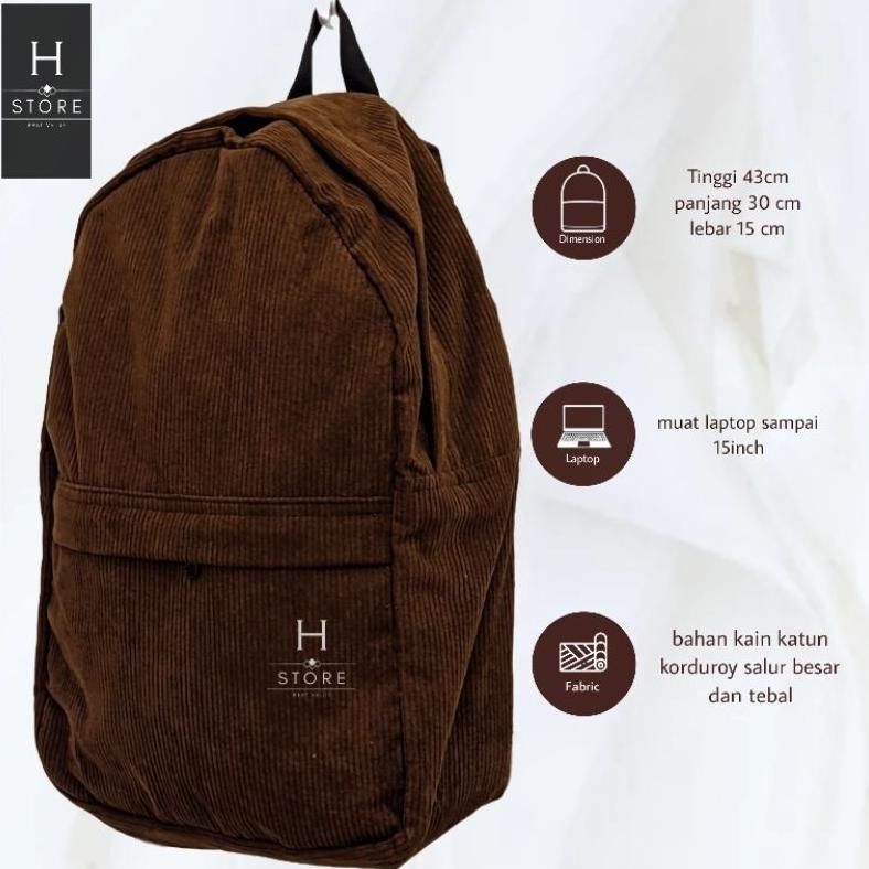 Limited - Tas ransel corduroy bagpack corduroy tas ransel sekolah