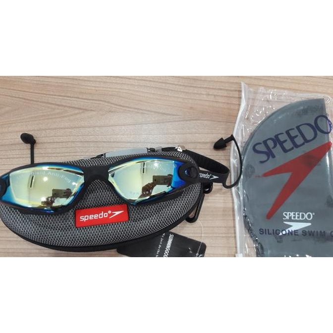Kacamata Renang S866 dan Topi Renang "SPEEDO"