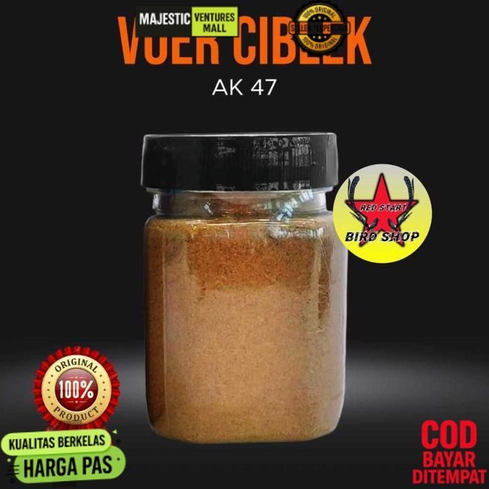 Promo Ak 47 Voer Ciblek 125Gr Extra Ulat Hongkong Pakan Voer Pur Burung Ciblek Kristal Sawah Jawa Pr