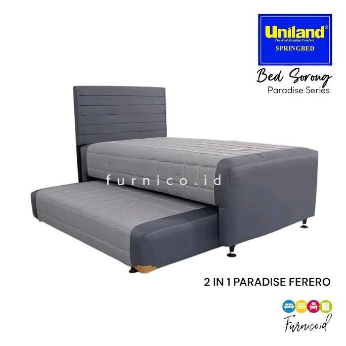 Kasur Springbed 2in1 Uniland 120x200 Rivera Ashton Spring Bed 2 in 1 Sorong bisa ditarik | BANDUNG