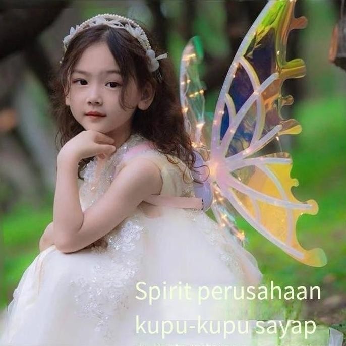 Sayap kupu-kupu/Kostum Sayap Peri Kupu-Kupu Halloween Sayap peri/mainan bercahaya/sayap malaikat den