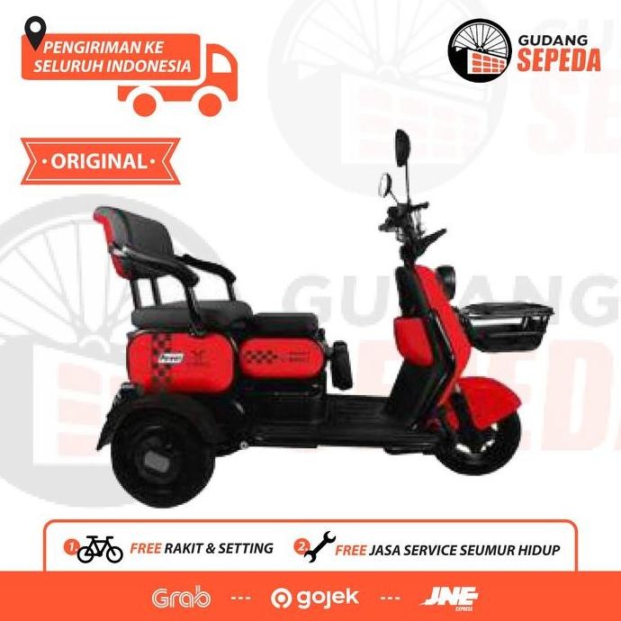 R Sepeda Motor Listrik Maleo Uwinfly Roda Tiga By U-Winfly Garansi Sni