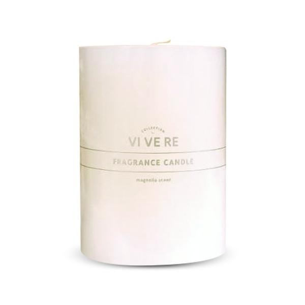 Vivere Lilin Aromatherapy Pillar Candle New Magnolia