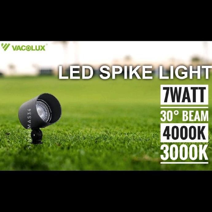LampuSorotTaman7Watt Vacolux 4000K 3000K 3000KSpotlight7WLedOutdoorIndoorSpike GardenLamp Spot Taman