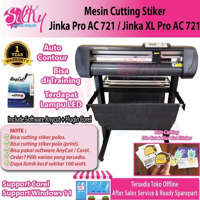 Mesin Cutting Sticker Jinka Pro Led / Xl Pro 721 Led | Coreldraw Ukuran 60 Cm