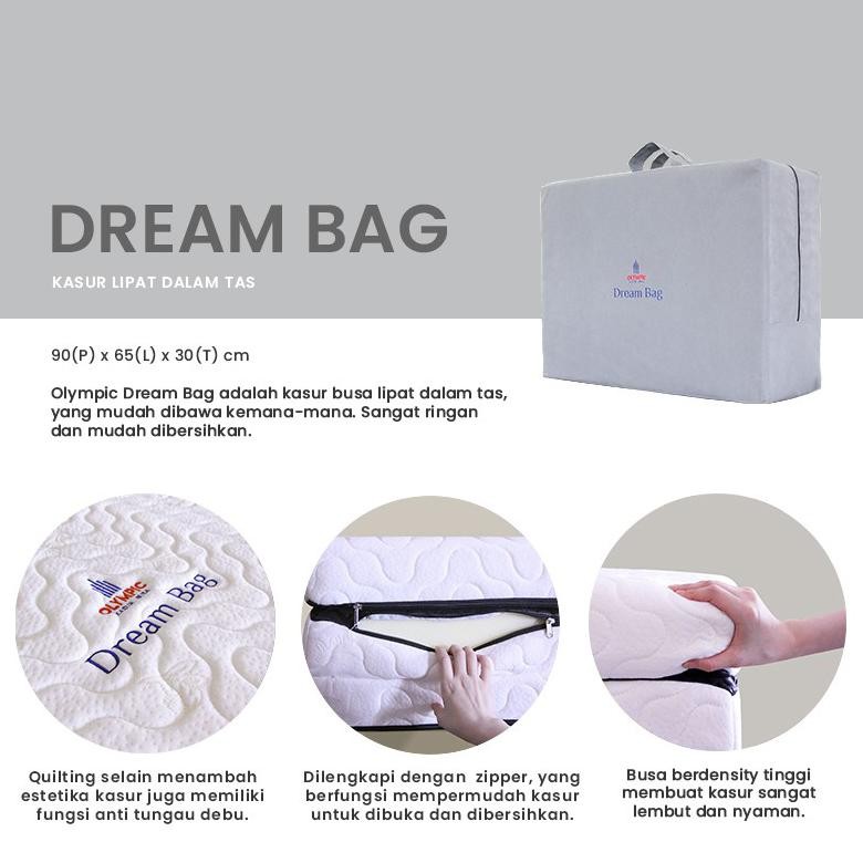 Olympic Kasur Lipat / Kasur Busa - DREAM BAG Travel Bed Olympic Original Kasur Lipat Berkualitas