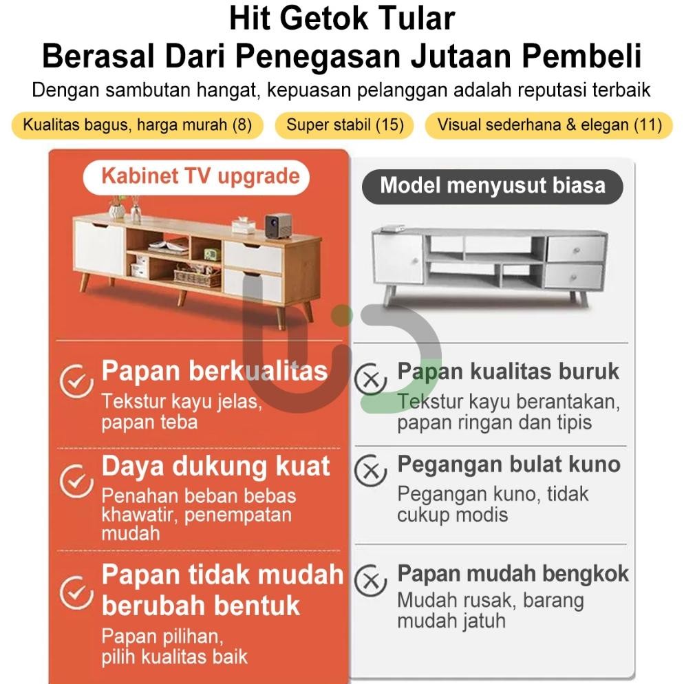 Hidup Mewah  Meja TV kayu TV Rak Tv Minimalis Bufet Tv Minimalis Kayu Modern Tv Rak