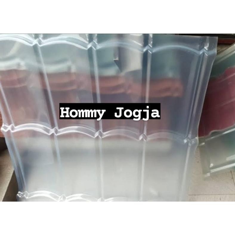 atap genteng transparan bening 80cm x 87cm