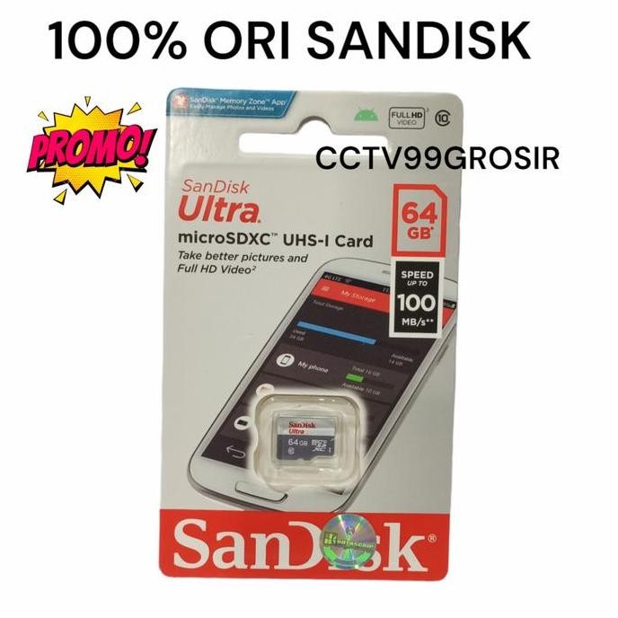 DE176 >> Memori MicroSD Sandisk 64 GB
