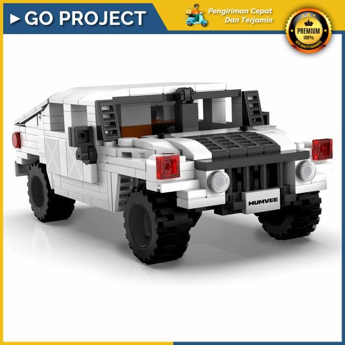 Go-Project Double E Cada Bricks Mainan Balok Humvee 328 Pcs C55022W Original High Quality